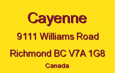 Cayenne 9111 WILLIAMS V7A 1G8