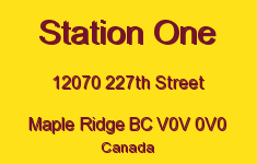 Station One 12070 227TH V0V 0V0