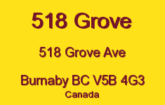 518 Grove 518 GROVE V5B 4G3