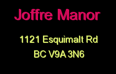 Joffre Manor 1121 Esquimalt V9A 3N6