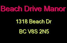Beach Drive Manor 1318 Beach V8S 2N5
