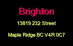 Brighton 13819 232 V4R 0C7