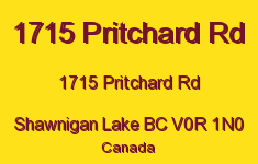 1715 Pritchard Rd 1715 Pritchard V0R 1N0