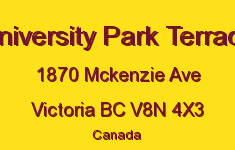 University Park Terrace 1870 McKenzie V8N 4X3