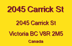 2045 Carrick St 2045 Carrick V8R 2M5
