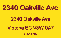 2340 Oakville Ave 2340 Oakville V8W 0A7