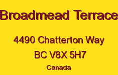Broadmead Terrace 4490 Chatterton V8X 5H7