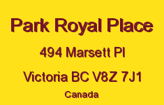 Park Royal Place 494 Marsett V8Z 7J1