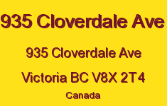 935 Cloverdale Ave 935 Cloverdale V8X 2T4