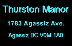 Thurston Manor 1783 Agassiz-Rosedale V0M 1A3