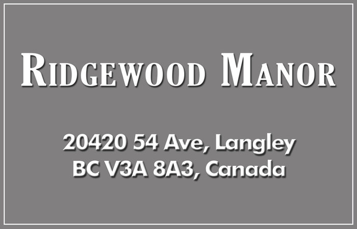 Ridgewood Manor 20420 54TH V3A 6N6