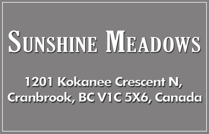 Sunshine Meadows 1201 KOKANEE V1C 6P8