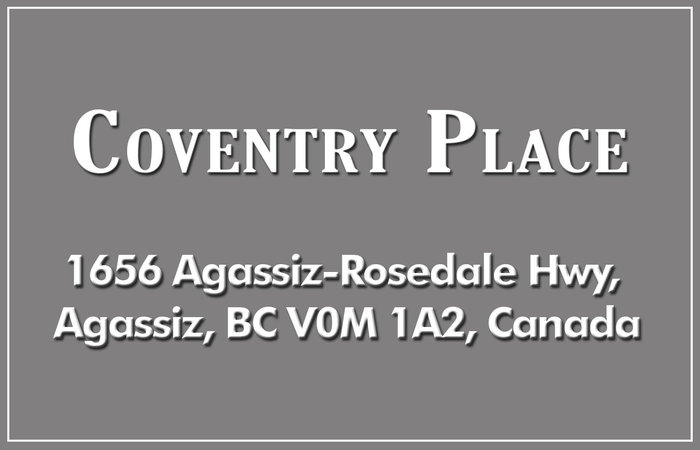 Coventry Place 1656 Agassiz-Rosedale V0M 1A2