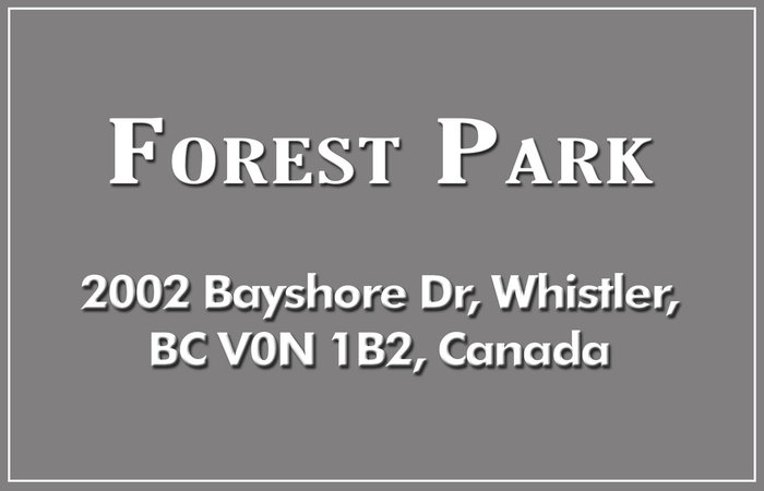 Forest Park 2002 BAYSHORE V0N 1B2
