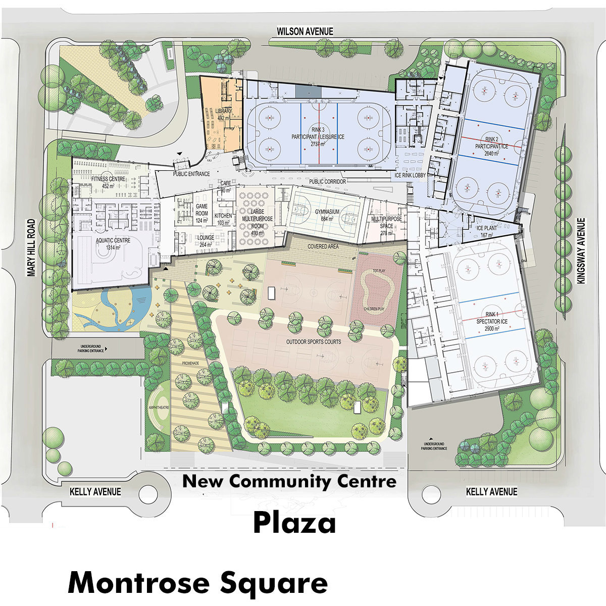 Proposed New Rec Centre And Monrose Square!