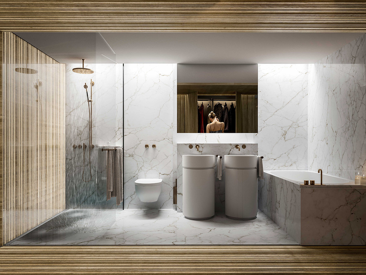 The Butterfly Bathroom Rendering!