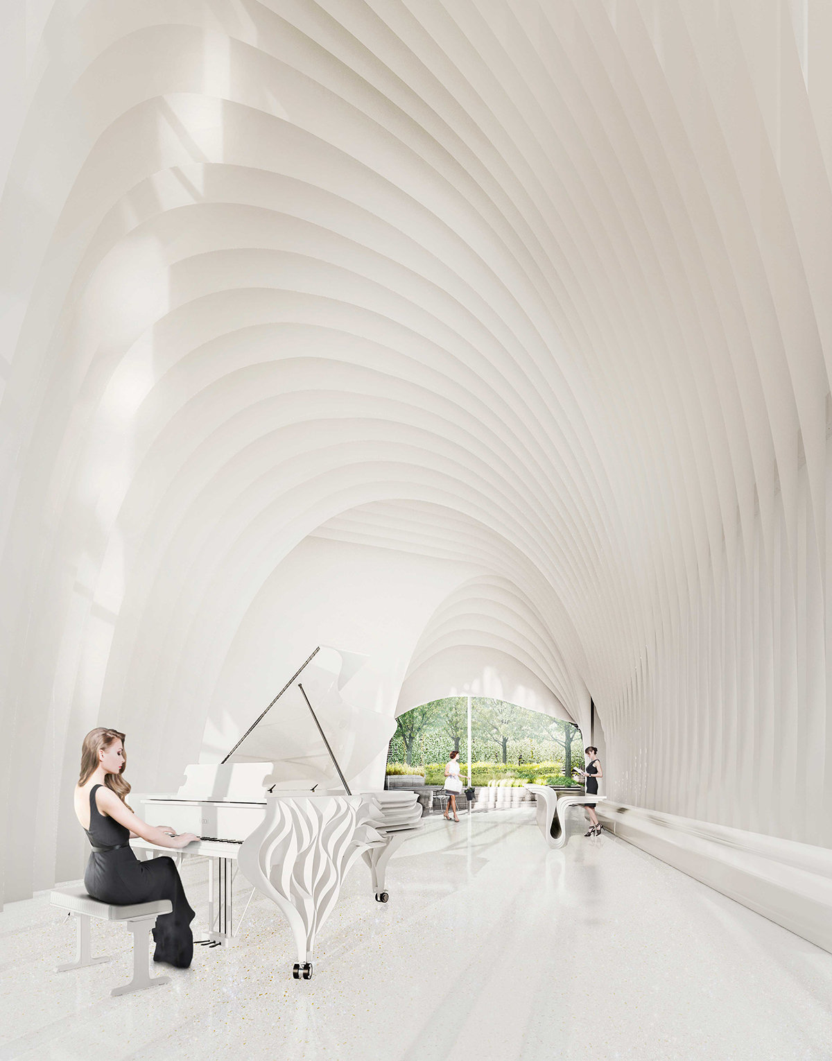 The Butterfly Residential Lobby Rendering!