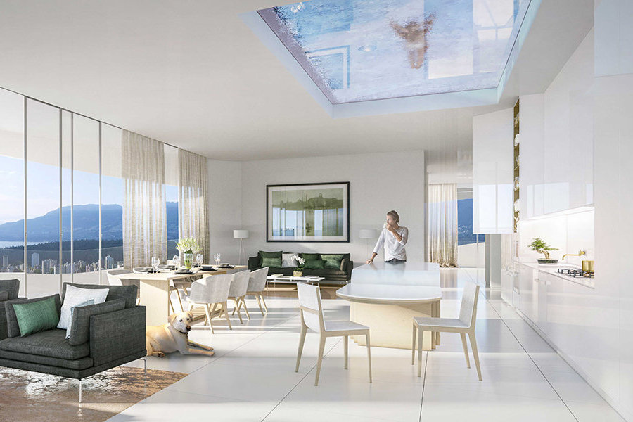 The Butterfly Penthouse Glass Bottom Pool!