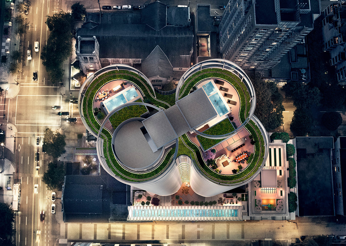The Butterfly Penthouse Rooftops Rendering!