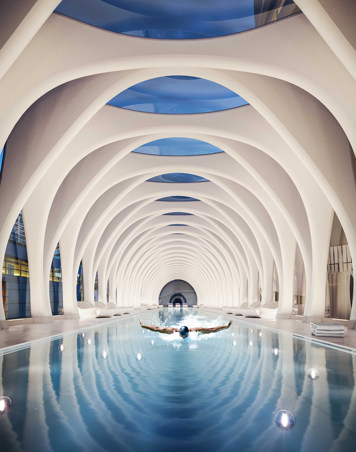 The Butterfly Swimming Pool Rendering!