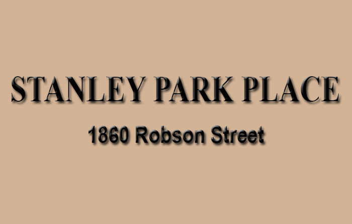 Stanley Park Place 1860 ROBSON V6G 1E3