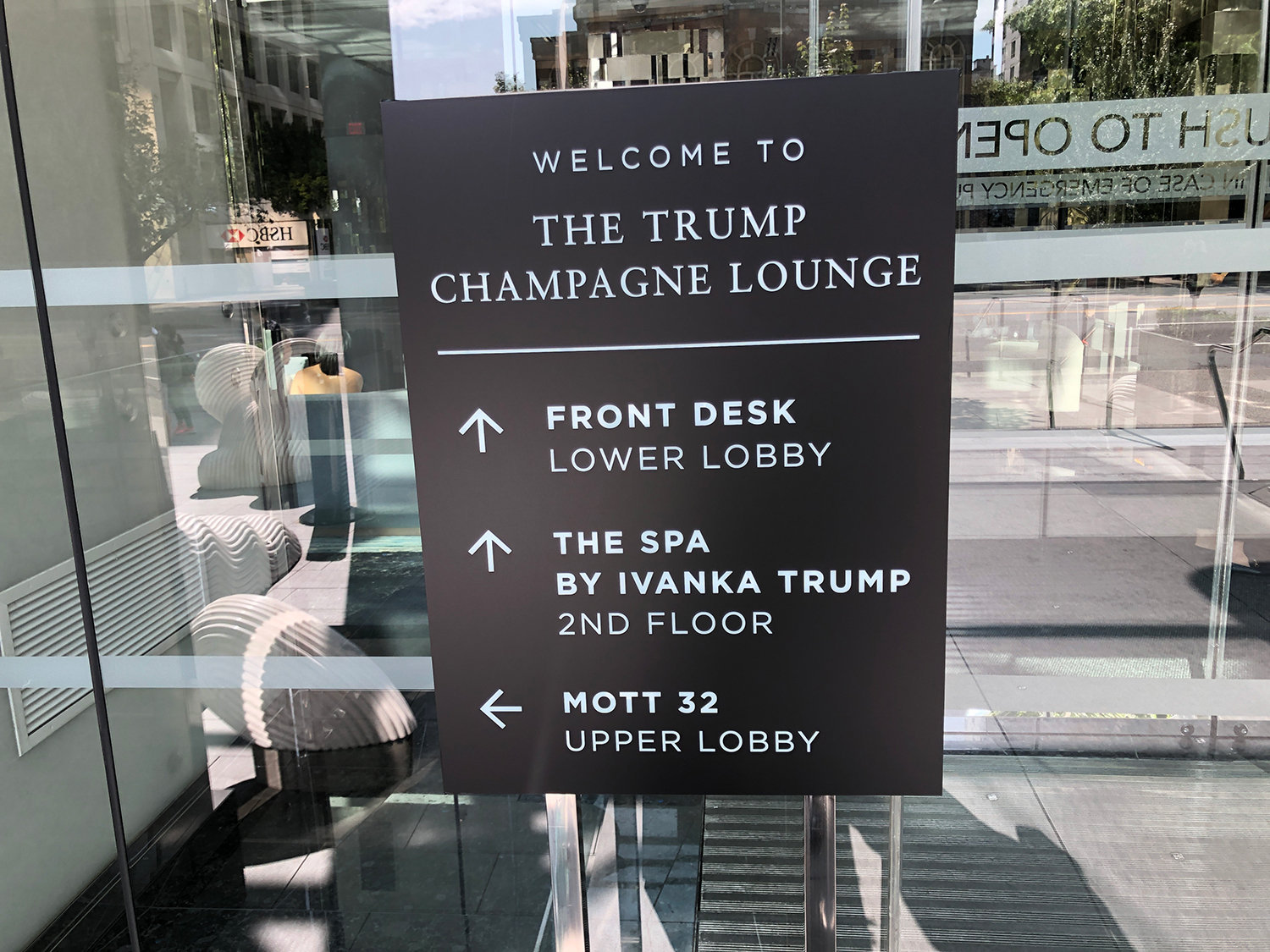 Trump Tower Hotel Champagne Lounge!
