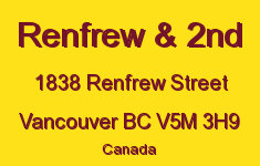 Renfrew & 2nd 1838 RENFREW V5M 3H9