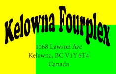 Kelowna Fourplex 1068 Lawson V1Y 6T4