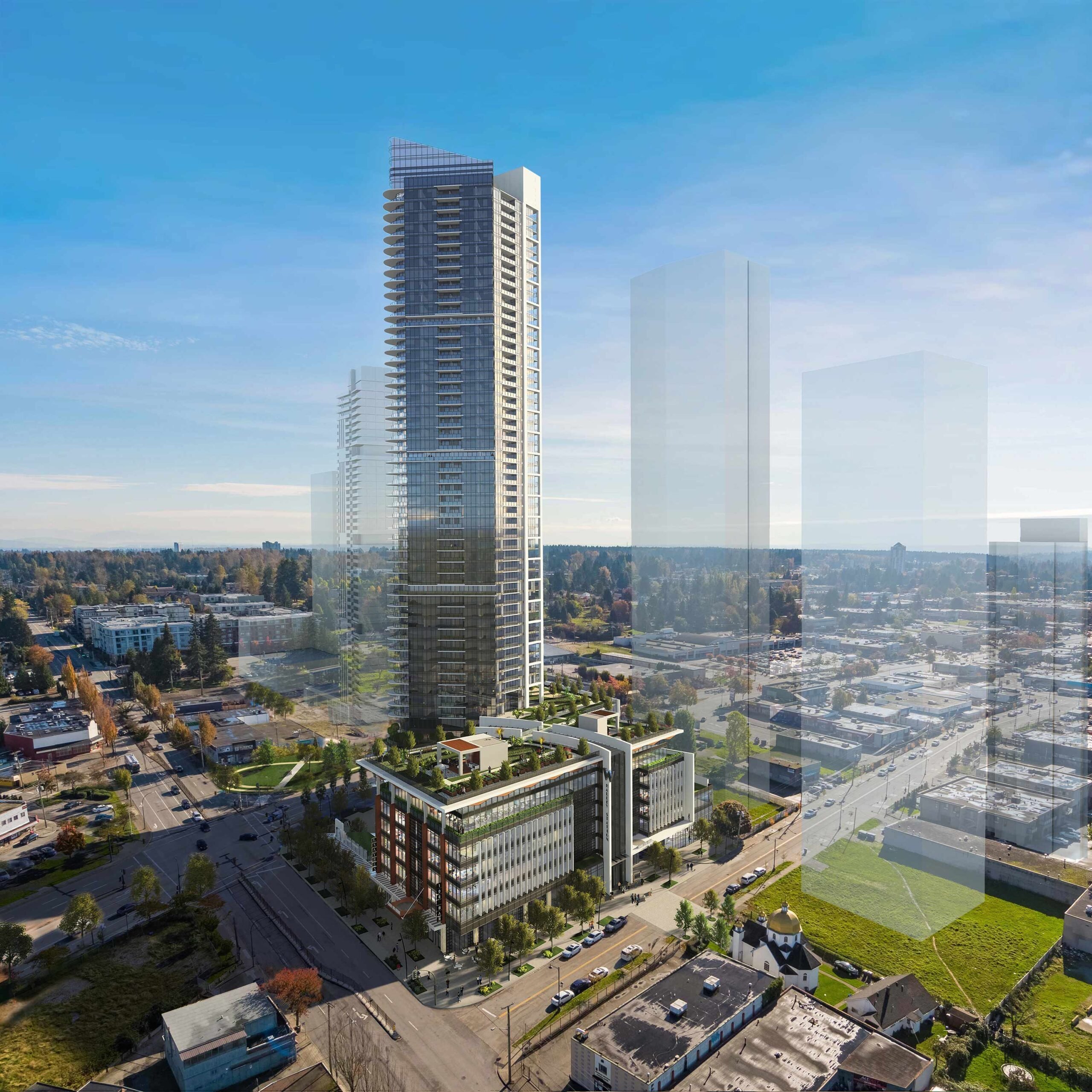 Whalley Station - 10761 King George Blvd - Rendering by Tien Sher Group of Companies!