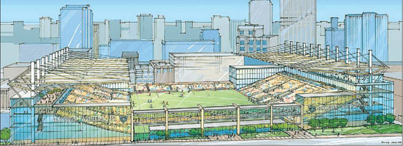 Main Image for Proposed Central Waterfront Hub and White Caps Stadium, 550 West Cordova