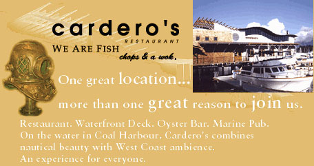 Carderos Restaurant, 1583 Coal Harbour Quay, BC