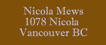 Nicola Mews, 1078 Nicola Street, BC