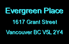 Evergreen Place 1617 GRANT V5L 2Y4