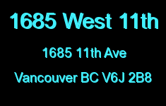 1685 West 11th 1685 11TH V6J 2B8