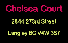 Chelsea Court 2844 273RD V4W 3S7