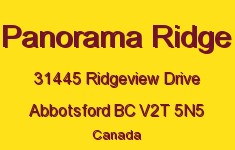 Panorama Ridge 31445 RIDGEVIEW V2T 5N5