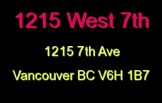 1215 West 7th 1215 7TH V6H 1B7