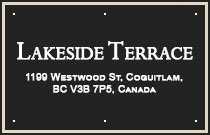 Lakeside Terrace 1199 WESTWOOD V3B 7P6