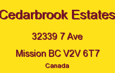 Cedarbrook Estates 32339 7 V2V 6T7