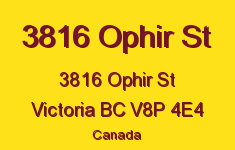 3816 Ophir 3816 Ophir V8P 4E4