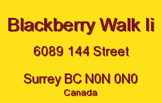 Blackberry Walk Ii 6089 144 N0N 0N0