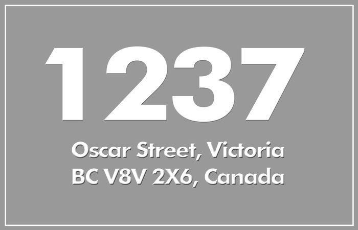 1237 Oscar 1237 Oscar V8V 2X6