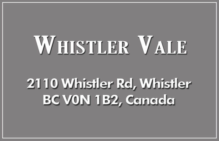 Whistler Vale 2110 WHISTLER V0N 1B2