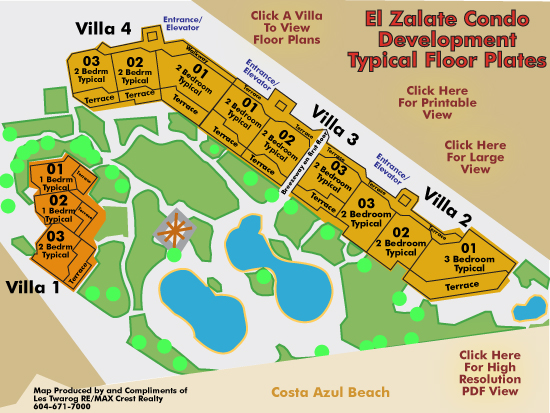 El Zalate Condo Layout